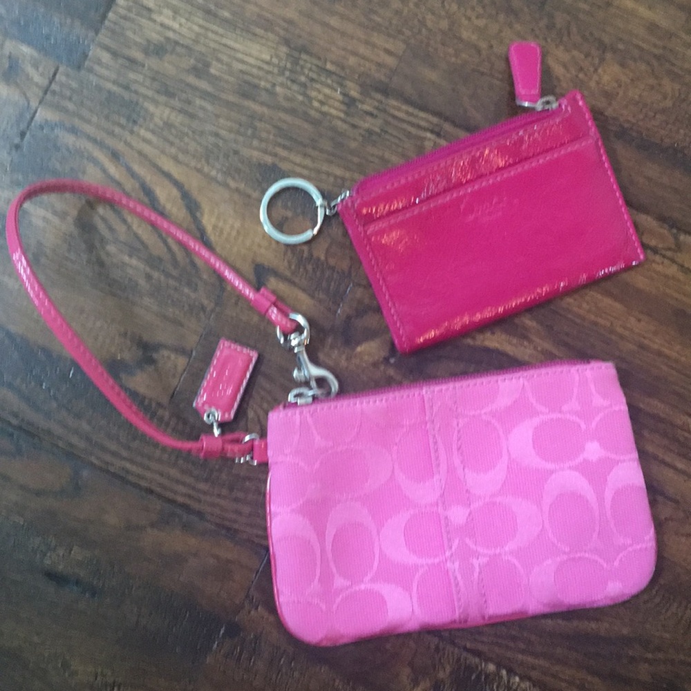 Coach wristlet and change purse